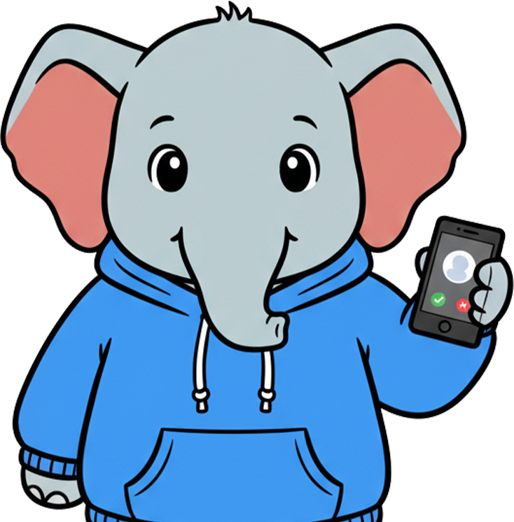 NumberDepot elephant mascot